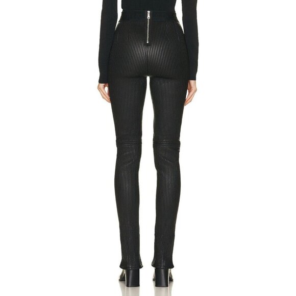 RTA Maelee Leather Pants in Black Small New Womens Split Cuff Trousers - Picture 15 of 16
